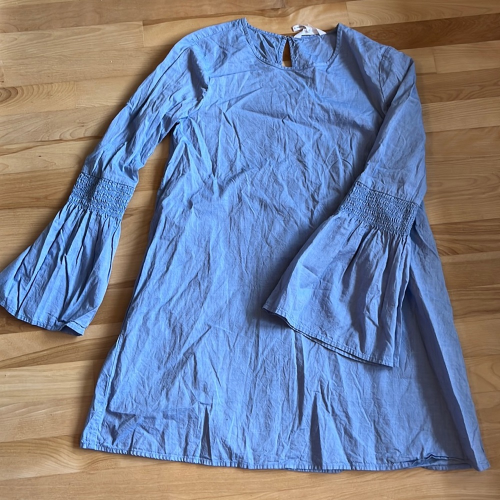 BCBGeneration denim dress flared sleeves small S
